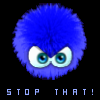 angry blue chuzzle icon